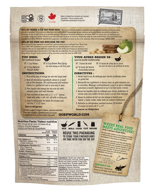 Peanut Butter & Apple - Energy Bar Ready Mix