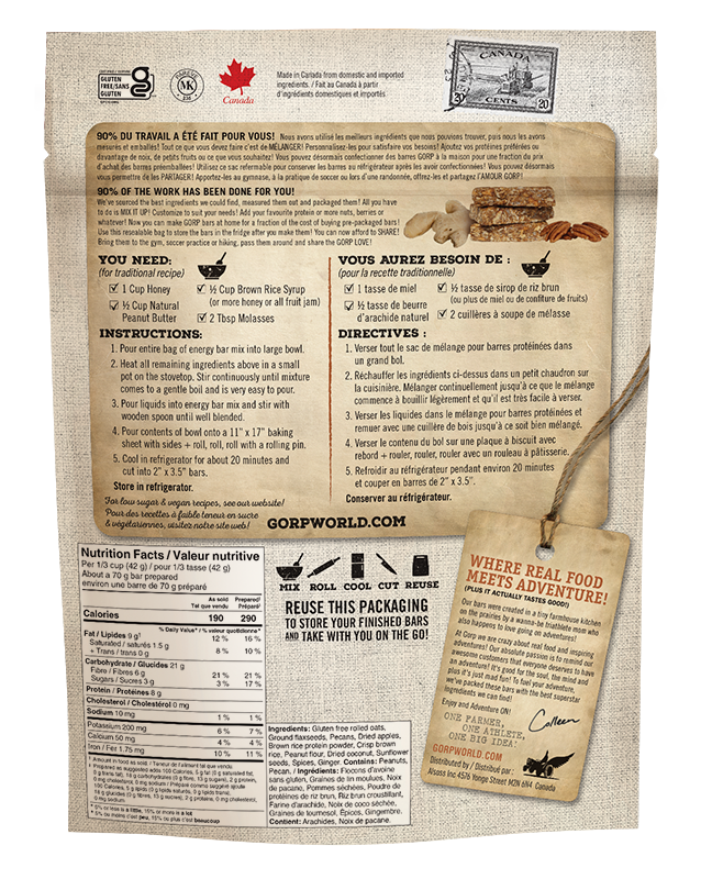 Ginger Snap & Apple - Energy Bar Ready Mix