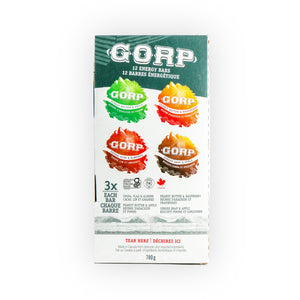 Combo Box of 12 bars - 3 of each flavor - GORP Clean Energy Bar