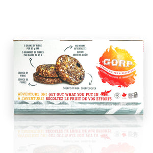 Peanut Butter & Raspberry - GORP Clean Energy Bars - Box of 12