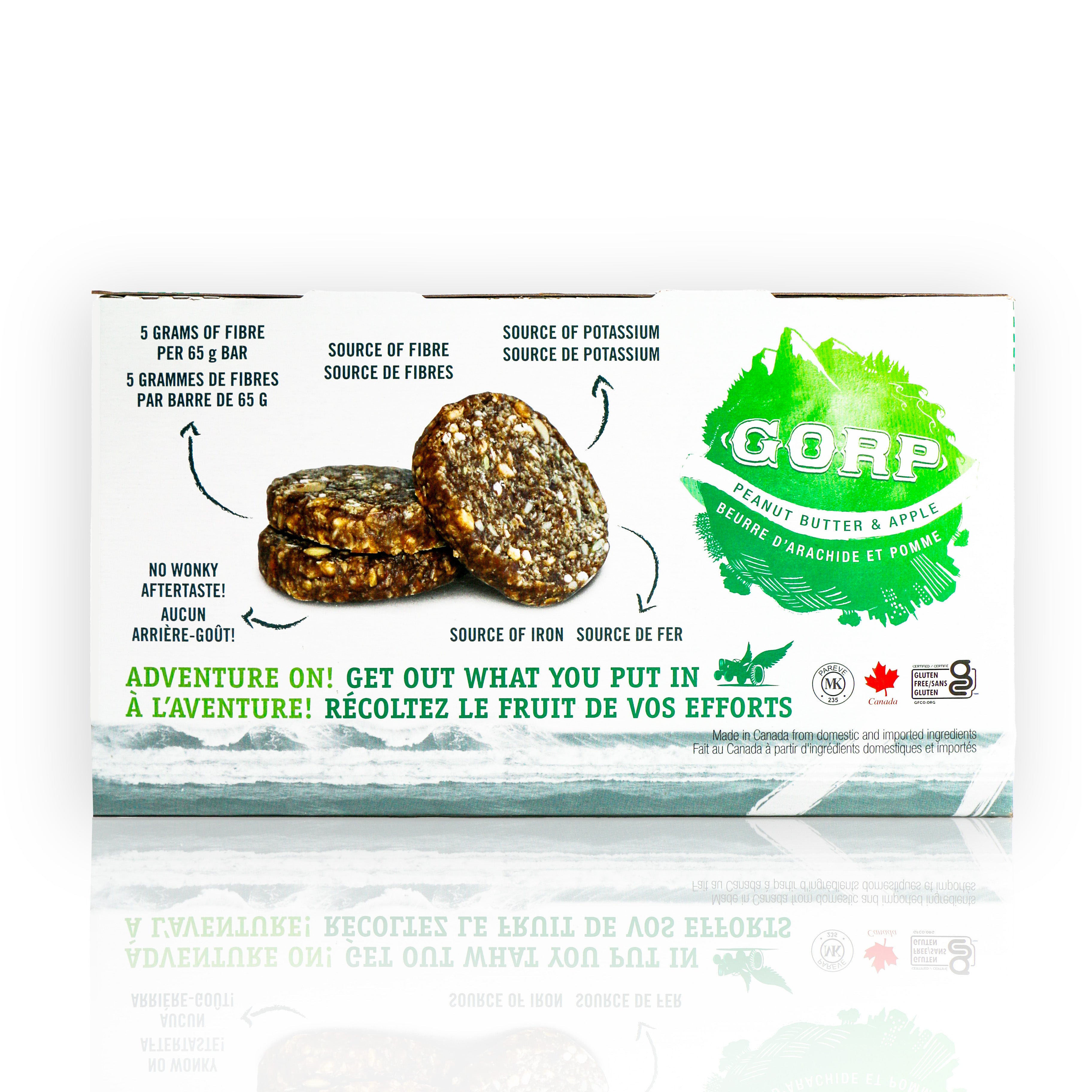 Peanut Butter & Apple - GORP Clean Energy Bars - Box of 12