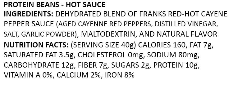 Protein Chips Hot Sauce Nutrition Facts and Ingredients