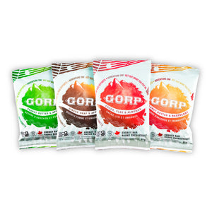 Combo Box of 12 bars - 3 of each flavor - GORP Clean Energy Bar