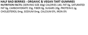 Half Bad Berries - Organic & Vegan Tart Gummies